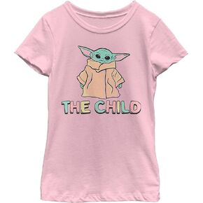 Girl's Star Wars The Child Colorful Logo T-Shirt
