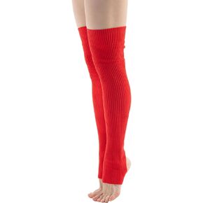 Leg Warmers for Women Dance & Yoga | Open Toe & Heel Dance Socks | Eighty’s 80s Ribbed Party Socks | Warm Sports Socks