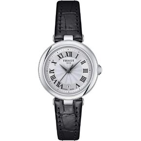 Tissot Womens Bellissima Small Lady 316L Stainless Steel case Quartz Watch, Black, Leather, 4 (T1260101601300)