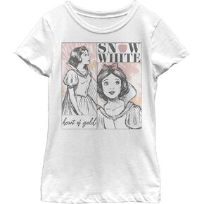 Disney White Snow Heart of Gold Panels Girls Standard T-Shirt