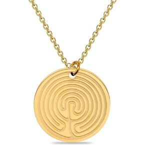 Labyrinth Disc Pendant Necklace For Meditation And Prayer Labyrinth Jewelry Gift