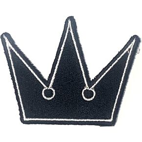 Disney Kingdom Hearts - Embroidered Iron on Patch - Crown Emblem Logo - 2.25" Tall
