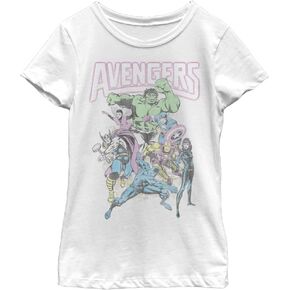 Marvel Girl's Avengers Band Tee T-Shirt