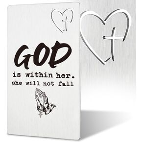 WINOESHE Religious Gifts for Men Prayer Christian Gifts for Men Inspirational Wallet Card for Dad Faith Gift for Prayer Men Prayer Encouragement Gifts for Prayer Brother,HZC6