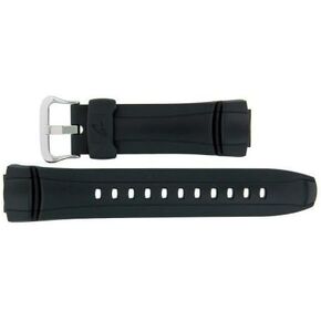 Casio 10144012 Genuine Factory Casio Replacement Black Rubber Watch Band fits G-7300-1V G-7301G-9V