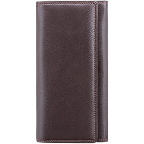 Visconti Heritage -35 Soft Leather Large Ladies Purse Wallet (Black)