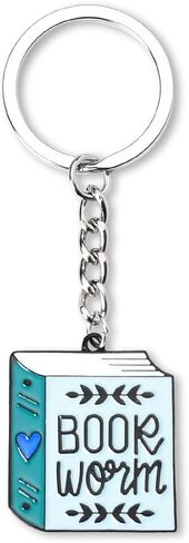 Siopue Book Lover Christmas Gifts for Men Women Bookworm Keychain for Book Club Reading Groups Birthday Gifts for Friends Girls Boys Bibliophile Keychains, Multicolor, S in Kuwait