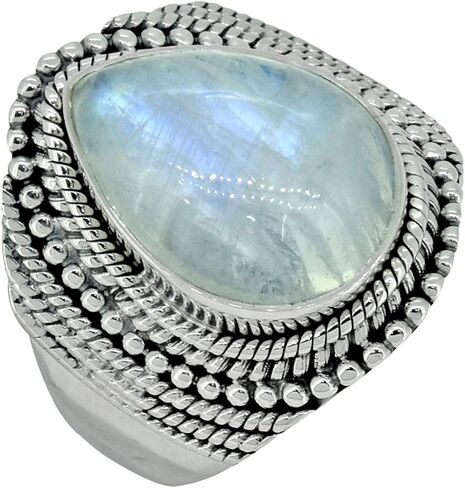 مجوهرات YoTreasure Rainbow Moonstone الصلبة 925 من الفضة الاسترليني in Saudi Arabia