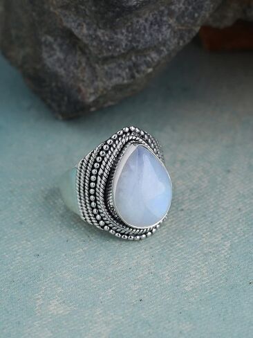 مجوهرات YoTreasure Rainbow Moonstone الصلبة 925 من الفضة الاسترليني in Saudi Arabia