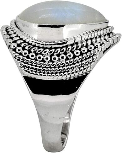 مجوهرات YoTreasure Rainbow Moonstone الصلبة 925 من الفضة الاسترليني in Saudi Arabia