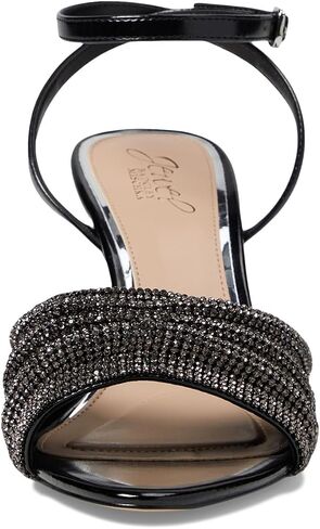 Jewel Badgley Mischka Huntley Crystal Strap Stiletto Heel Sandal in Saudi Arabia