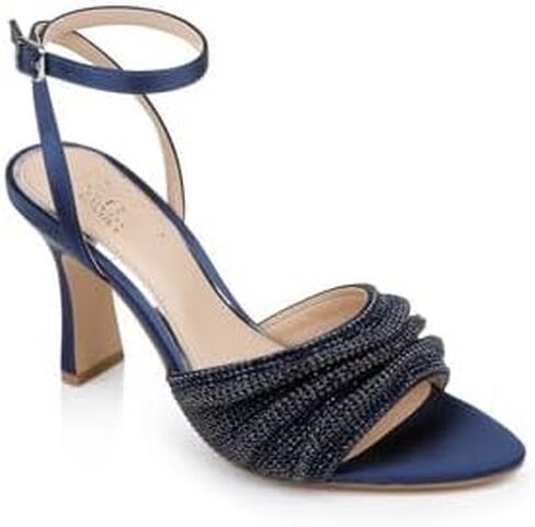 Jewel Badgley Mischka Huntley Crystal Strap Stiletto Heel Sandal in Saudi Arabia