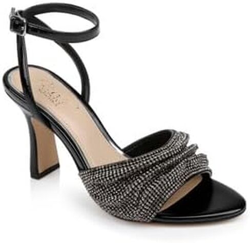 Jewel Badgley Mischka Huntley Crystal Strap Stiletto Heel Sandal in Saudi Arabia