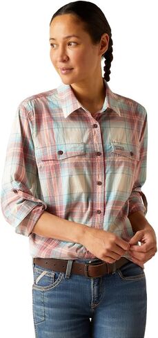 ARIAT Women's Rebar Made Tough Durastretch Work Shirt in Saudi Arabia