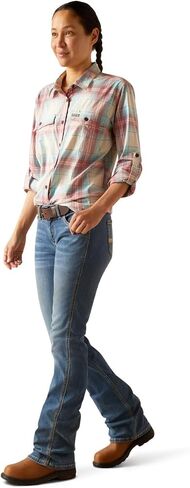 ARIAT Women's Rebar Made Tough Durastretch Work Shirt in Saudi Arabia
