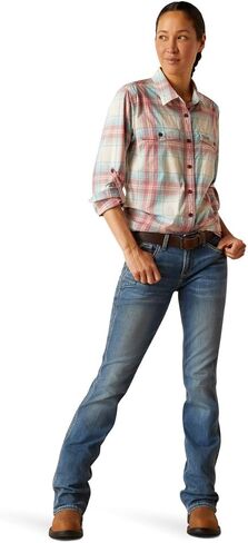 ARIAT Women's Rebar Made Tough Durastretch Work Shirt in Saudi Arabia