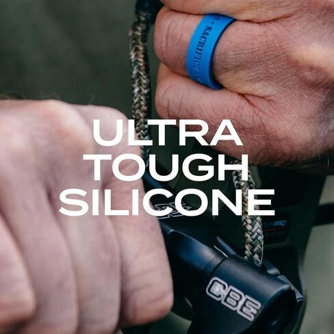 QALO Women's Rubber Silicone Ring, Step Stackable, Wedding Ring for Women, Breathable, Durable Engagement Silicone Band, 3mm Wide 2mm Thick, Multi Color in Kuwait