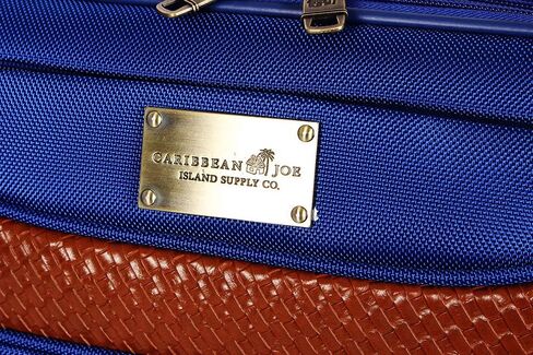 Caribbean Joe Designer Luggage Collection - Expandable 24 Inch Softside Bag - Durable Mid-sized Lightweight Checked Suitcase with 4-Rolling Spinner Wheels (Royal Blue) in Saudi Arabia