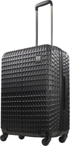 FUL Geo 26 Inch Rolling Luggage, Hardshell Suitcase with Wheels, Black (FLML0108-001) in Saudi Arabia