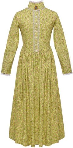 فستان GRACEART Pioneer Girl Prairie Dress Colonial Dress للفتيات مصنوع من القطن بنسبة 100% in Kuwait