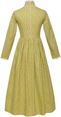 فستان GRACEART Pioneer Girl Prairie Dress Colonial Dress للفتيات مصنوع من القطن بنسبة 100% in Kuwait