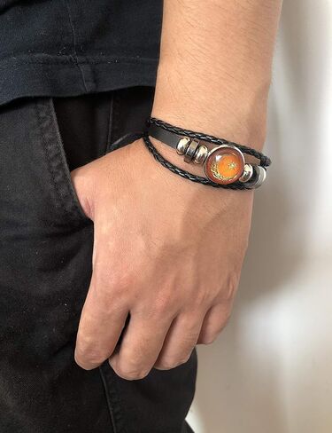 Leather Bracelet Woven Braided Muslim Allah Religions Jewelry Talisman Amulet Keep Calm Inscription in Saudi Arabia