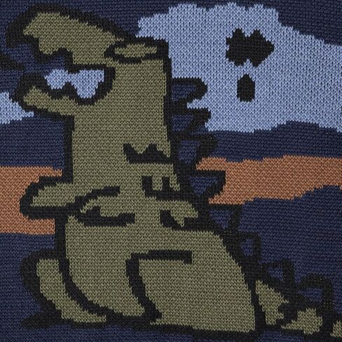 Mens Vintage Striped Sweater Oversized Knit Winter Crewneck Long Sleeve Casual Pullover Retro Jumper Tops in Kuwait