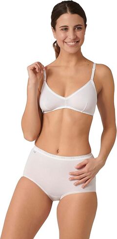 ملابس داخلية أو سراويل داخلية نسائية من Sloggi مكونة من 4 قطع بدون ملمس عالي الخصر من القطن أو سراويل داخلية طويلة أساسية للسيدات in Kuwait