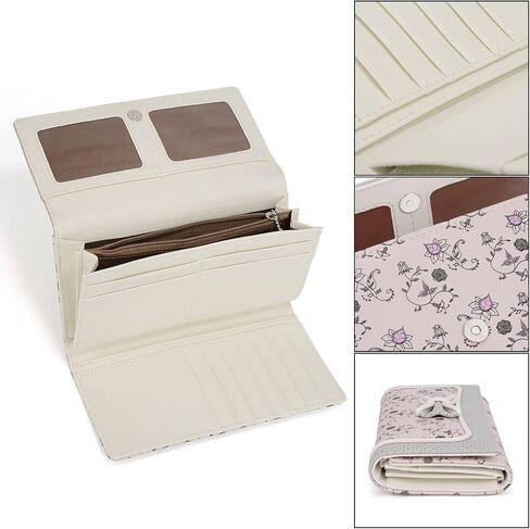 محفظة UTO للنساء ذات سعة كبيرة وحامل بطاقات على شكل زهرة على شكل فيونكة وحقيبة هاتف وجيب بسحاب للفتيات ومحفظة قابض in Kuwait