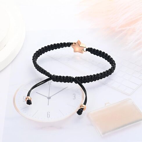 XSMZB Star Cremation Bracelet for Ashes Stainless Steel Urn Adjustable Braided Rope Bangle Keepsake Human Pet Ashes Holder for Memorial Gift Women Men in Kuwait