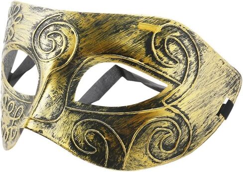 Veewon Venetian Mens Masquerade Ball Masks Face Mask for Halloween Party Fancy Dress Ball Decoration (Silver) in Saudi Arabia