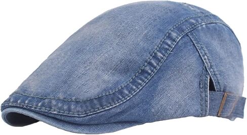 Men and Women Classic Newsboy Cap Jeans Driving Ivy Flat Hat Adjustable in Saudi Arabia