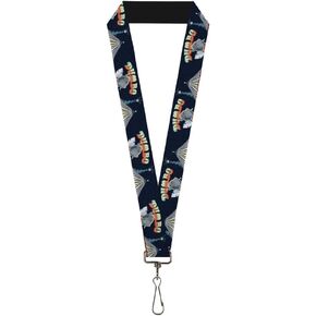 Lanyard Dumbo Circus Stand Pose Circus Tent Blues