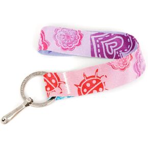Buttonsmith Floral Keychain Wristlet - Made in the USA