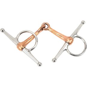 Demeras Horse Snaffle Bit, Practical Horse Ring Snaffle Bit Stainless Steel for Outdoor
