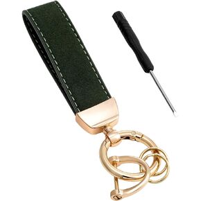 Leather Keychain, Car Key Chain, Universal Decorative Car Key Holder, Car Key Accessories Keychain for Men and Women