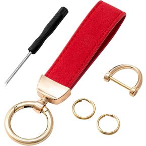 سلسلة مفاتيح جلدية، سلسلة مفاتيح السيارة، حامل مفاتيح سيارة مزخرف عالمي، سلسلة مفاتيح ملحقات مفاتيح السيارة للرجال والنساء in Kuwait