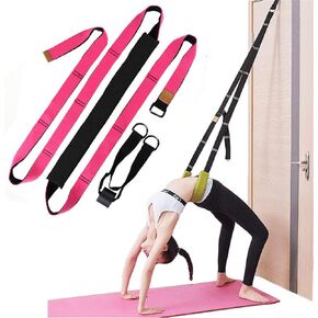 Yoga Fitness Stretching Strap, Door Flexibility Stretching Strap, Improve Leg Waist Back Flexibility Back Bend Assist Trainer, for Rehab Pilates Ballet Dance Cheerleading Splits Gymnastics
