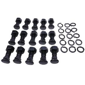 15 Plow Bolt Nut Washer Blades Cutting Edge 3/4 10X2 1/2 Grade 8 Dome Head 5J4773 2J3506 5P8248