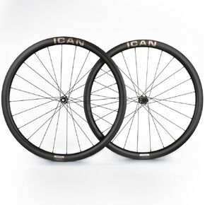 ICAN AERO 38 Disc/52 Disc 1325g/1415g 21mm Inner Width Carbon Disc Road Bike Wheelset Compatible for 700 * 28C-32C Tire