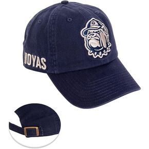 Desert Cactus Georgetown University Baseball Hat Hoyas GU Brimmed Embroirderd Hats Cap Adjustable Cloth Strap Adult (Style B) Blue