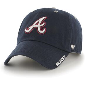 MLB Atlanta Braves Ice Adjustable Hat, One Size, Navy