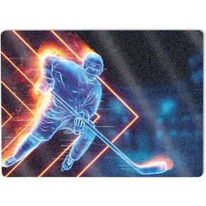 MightySkins Glossy Glitter Skin Compatible with Microsoft Surface Laptop 5 13.5" Full Wrap Kit - Glow Hockey | Protective, Durable High-Gloss Glitter Finish | Easy to Apply | Made in The USA