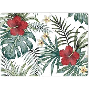 MightySkins Glossy Glitter Skin Compatible with Microsoft Surface Laptop 5 13.5" Full Wrap Kit - Tropical Hibiscus | Protective Durable High-Gloss Glitter Finish | Easy to Apply | Made in The USA