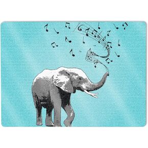 MightySkins Glossy Glitter Skin Compatible with Microsoft Surface Laptop 5 13.5" Full Wrap Kit - Musical Elephant | Protective, Durable High-Gloss Glitter Finish | Easy to Apply | Made in The USA
