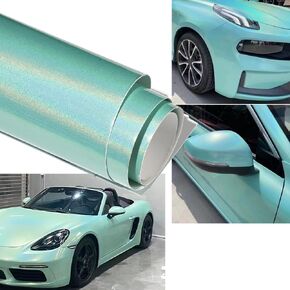 Blueshyhall PVC Vinyl Wrap Vehicle Film Laser Colorful Air Release DIY Car Body Decals for Auto Motorcycle Bike Modification Sticker 60 in x 11.8 in