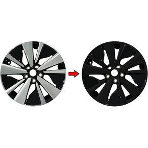 SlickMod Chrome Delete Blackout Vinyl Overlay for 2019-2022 Nissan Altima 17inch Wheel Rims (Gloss Black)