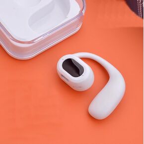 Open-Ear Wireless Headphones,Single Earbud Headphones Wireless Bluetooth Air Bone Conduction Headphones，Comfort Sports Earbud for Running/Driving/Work/Cycling (Black)