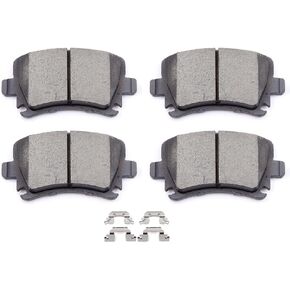 Ceramic Brake Pads Kits,SCITOO 8pcs Brakes Pads Set fit for Audi A3,A3 Quattro,TT,TT Quattro,for VW CC,for Eos,for Golf,for GTI,for Jetta,for Passat,for Passat CC,for Rabbit