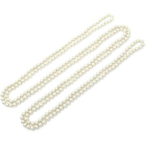 عقد نسائي طويل بطول 90، 96 بوصة من اللؤلؤ الزجاجي الصناعي 1920 من الخرز الزعنفة العنقودية الطويلة in Kuwait